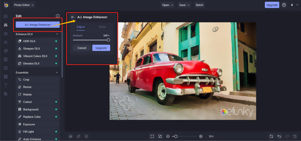 Enhance Photo Online Befunky