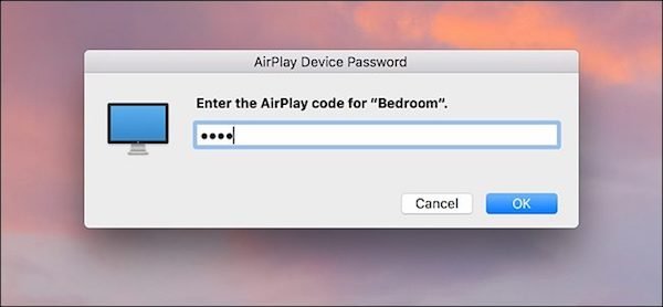 Skriv inn AirPlay-koden