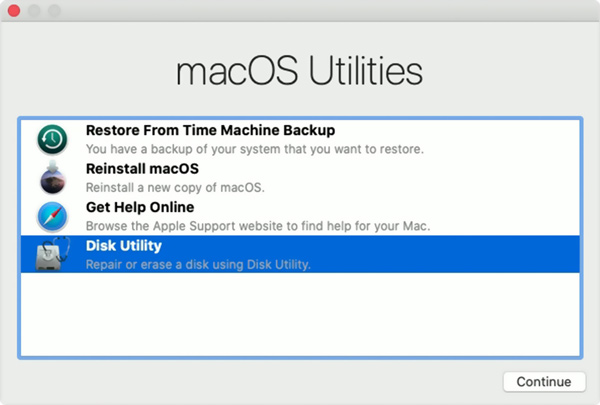 Kurtarma Moduna Girin MacOS Ultimate