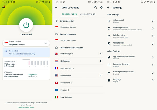 Applicazione ExpressVPN