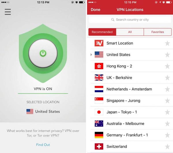 Приложение ExpressVPN