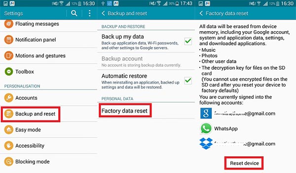 Сброс к заводским настройкам Huawei