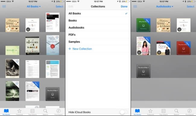 Trouver des livres audio sur iphone