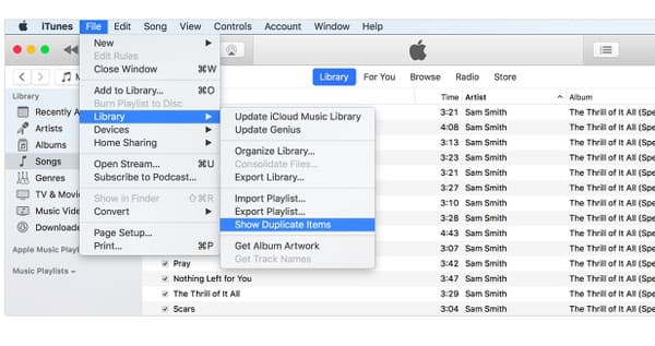 Find duplicates in iTunes