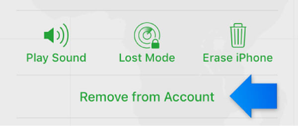 Удалить учетную запись iCloud