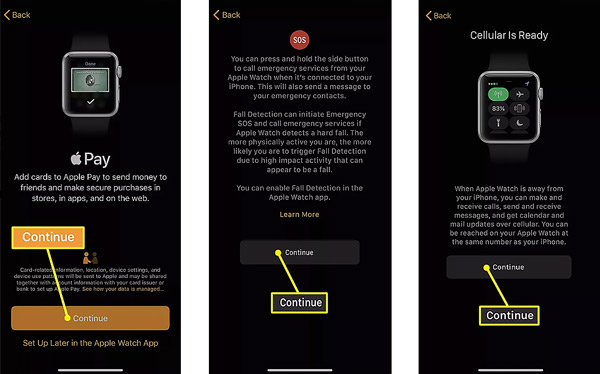 Terminer la configuration de l'Apple Watch