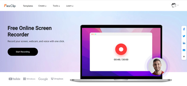 FlexClip Free Online Screen Recorder
