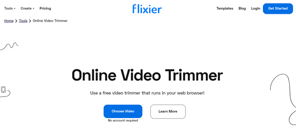 Flixier Gratis online videotrimmers