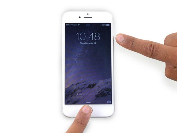 Vynucení restartujte iPhone 6