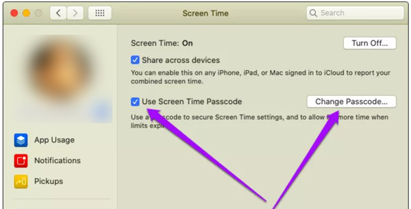 Mot de passe de temps d'écran oublié sur Mac