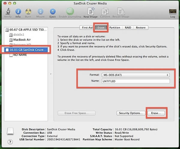 Formatear unidad externa en Mac