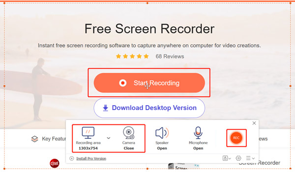 Ingyenes Screen Recorder Capture Desktop Screen Recorder Apeak