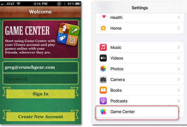 Game Center Change