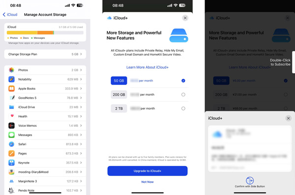 Holen Sie sich mehr Icloud-Speicher auf dem iPhone