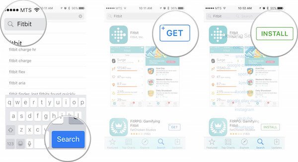 install fitbit app on iphone