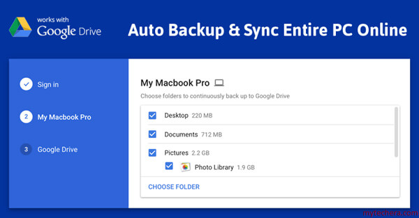 Google Backup og synkronisering