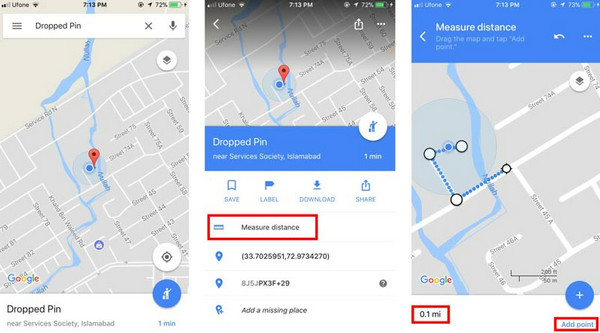 Aplicación de mapas de Google