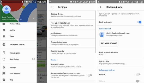 Google Foto Auto Sync