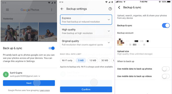 Google Photos Express Compress