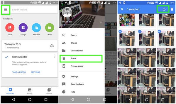 Google Photos Récupérer