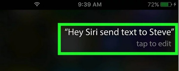 Message avec Siri