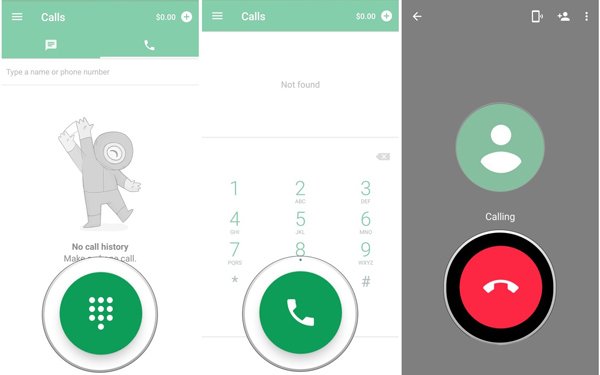 Tükrözõ telefon a telefonra a Hangouts tárcsázóval