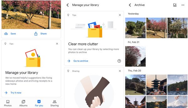 Masquer les photos google photos