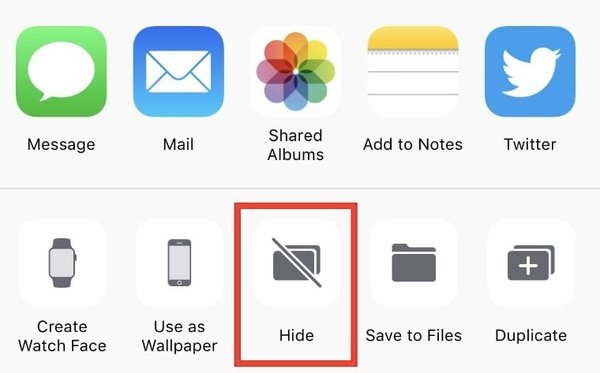 Hide Photos on iPhone