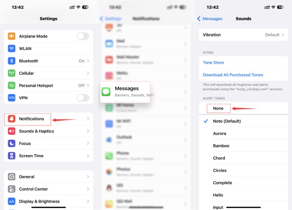 Comment désactiver les messages sur iPhone