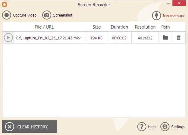 Icecreme Screen Recorder