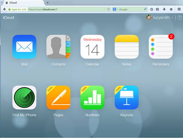 copia de seguridad de icloud web