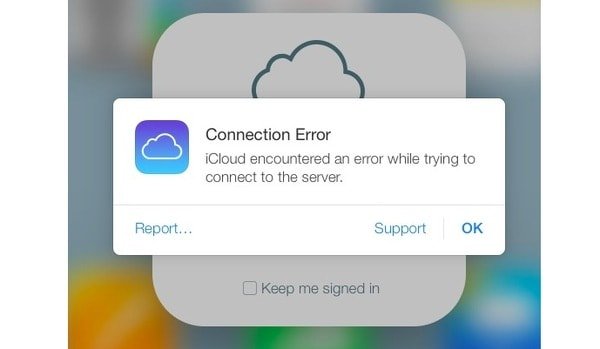 iCloud-Fehler