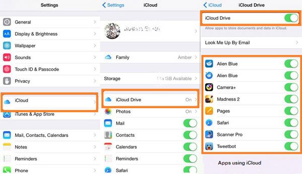 Eliminar archivos de iCloud Drive