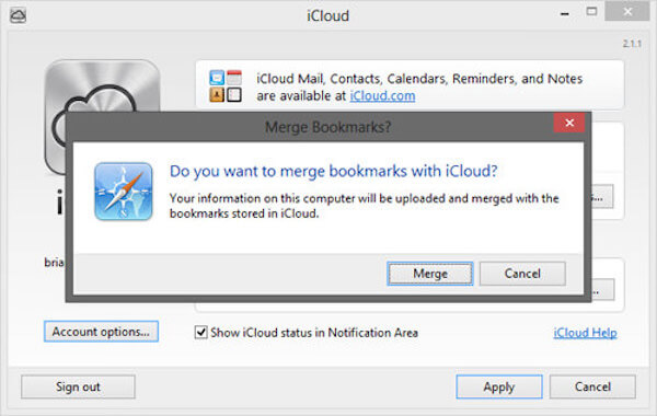 iCloud egyesítés