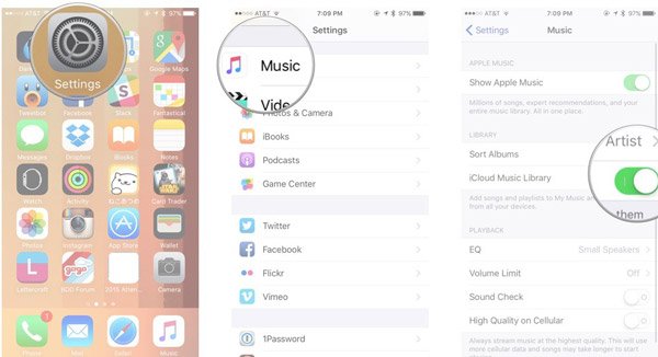 icloud music library a