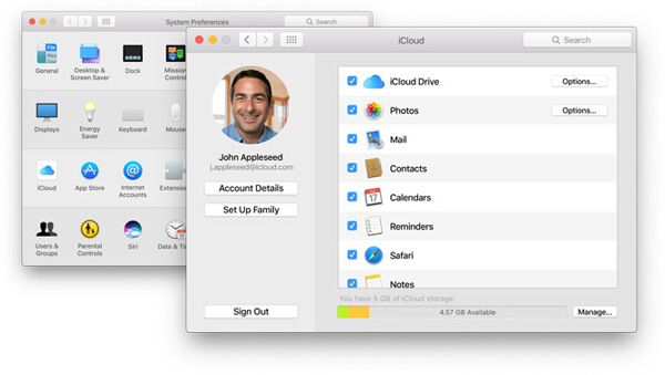 Opzione Nota iCloud