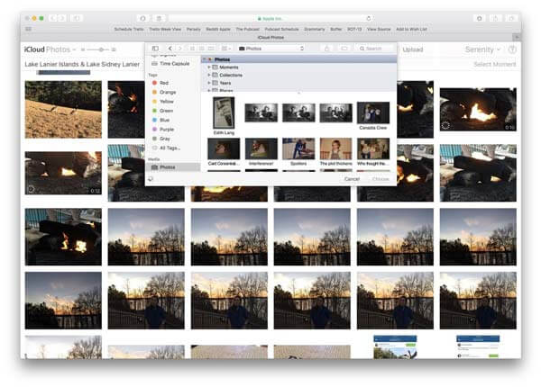 Biblioteca de fotografias iCloud