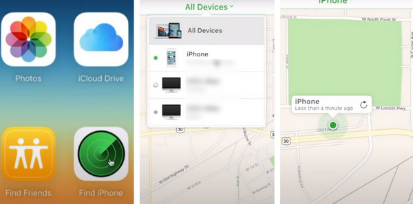 iCloud Suivre Un iPhone