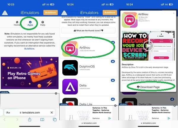 Aplicaciones de emuladores Descargar Airshou
