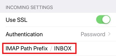 IMAP-path-præfiks