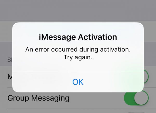 Activación de iMessage