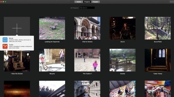 iMovie中