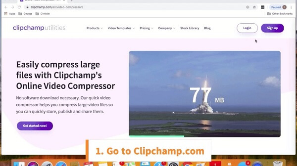 Εισαγωγή βίντεο clipchamp