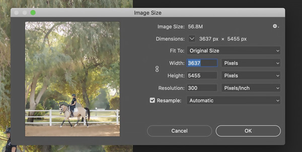 Increase Resolution of Image in Photoshop