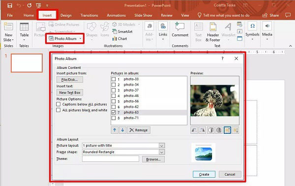 Fotoğraf Powerpoint Ekle