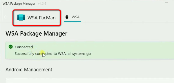 Installer WSA