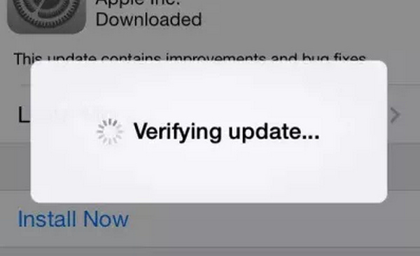 iPad Verifiera uppdatering