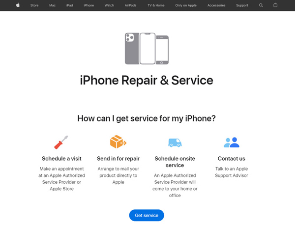 iPhone reparation och tjänster Apple