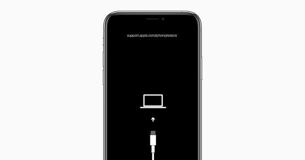 Экран восстановления iPhone