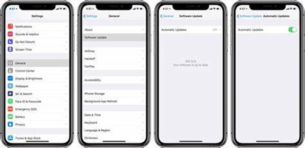 iPhone ソフトウェアのアップグレード